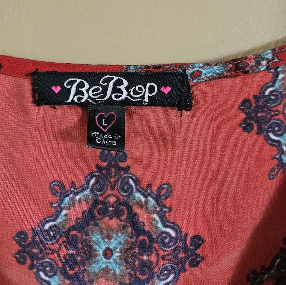BeBop Red and Blue Patterned Garment - Picture 4 of 4